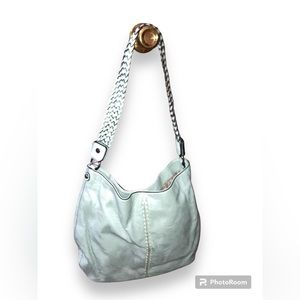 Simply Noelle Mint Green Purse Braided Shoulder Strap 16X12X4 Strap Drop 15 In.